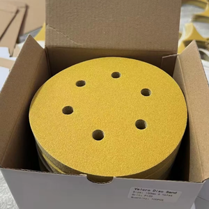 Nhà sản xuất Trung Quốc giấy nhám 6 inch, đĩa nhám silicon carbide, giấy nhám móc và vòng, vật liệu mài mòn dùng để mài và đánh bóng - Product Image 3