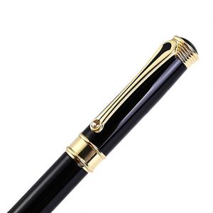 Black Gold Trim Rhinestone Accent Twist Metal <b>Ballpoint</b> <b>Pen</b> Luxury Executive Signature <b>Pen</b> Custom Logo for Business Corporate - Product Image 3