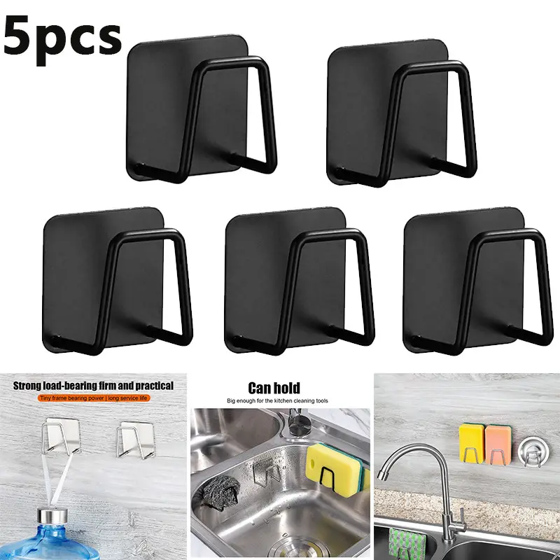 Support d'éponge d'évier étagère de rangement de vidange support d'accessoires de cuisine en acier inoxydable support d'éponge de rangement de cuisine