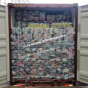 Trapos de algodón 100% a granel, trapos de camiseta de color recuperado, piezas cortadas, 15 kg de trapos de tela para limpieza industrial - Product Image 1