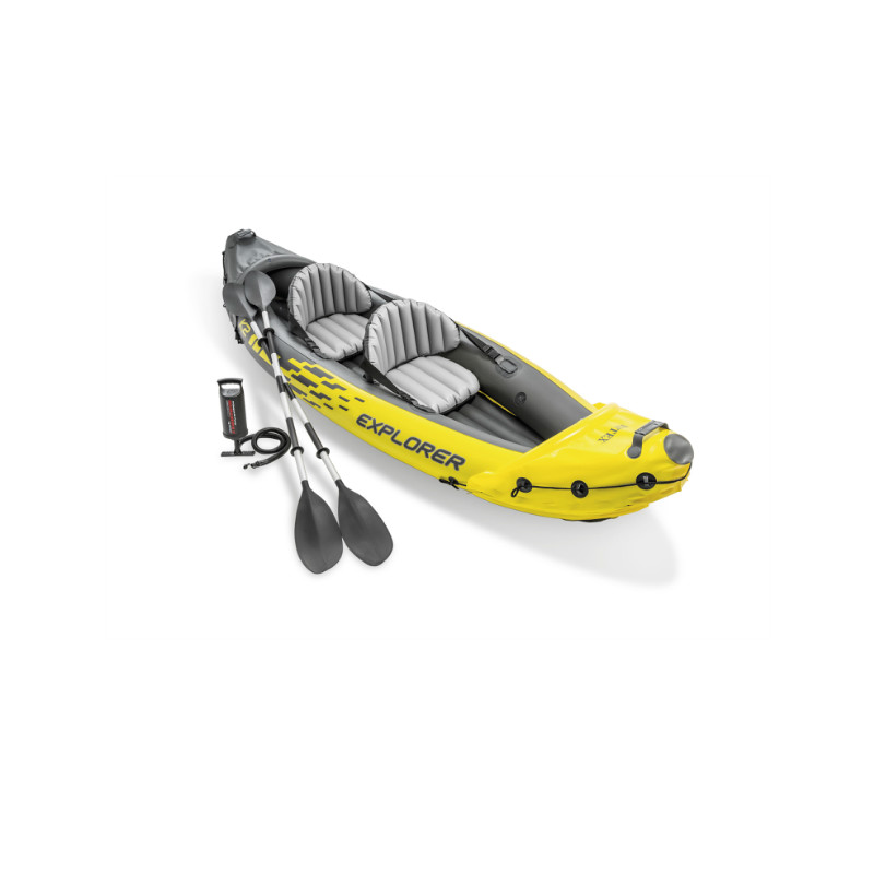 Intex 68307 популярный, хорошая распродажа, легкий набор, надувная желтая Каяка из ПВХ, надувная лодка