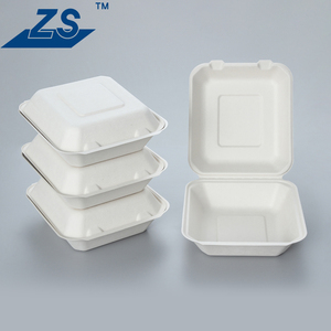 Amostras Grátis: Embalagens Retangulares Descartáveis de Papel Kraft Compostável e Polpa de Bagaço de Cana-de-Açúcar para Alimentos, com Estampa para Geléia - Product Image 4