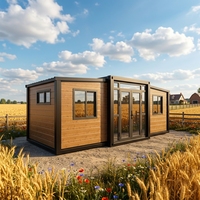 Maisons modulaires extensibles de 40 pieds, à installation rapide, imperméables, confortables, sûres et personnalisables en couleur.