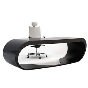Elegante Juego de Escritorio de Oficina con Diseño Único para CEO, Escritorio de Oficina Semicircular Estilo <span class=keywords><strong>Google</strong></span> - Product Image 1