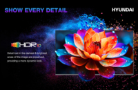 Téléviseur intelligent HYUNDAI 50 pouces 4K QLED 60Hz Android 14 Dolby Vision sans cadre TV numérique DVB-T2 S2