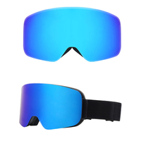 Support de petites lunettes de ski en miroir, vente en gros, magnétique sans cadre