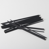 Bâtonnets diffuseurs en fibre de polyester noire de 4 mm x 19 cm, bâtonnets parfumés en fibre pour la fragrance d'intérieur