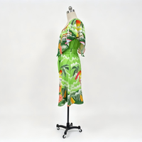 Robe longue d'été florale pour femme, style décontracté uni, taille unique, éco-responsable, avec jupe à taille naturelle