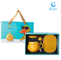 Boîte cadeau souvenir en papier kraft emballage pour tasse ensemble de tasse expresso en céramique boîte cadeau tasse thermique en acier inoxydable boîte cadeau