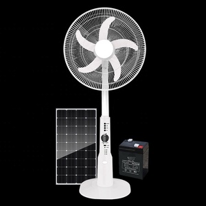 16/18inch Solar Fan Price 12v With <b>Battery</b> Stand Emergency for Home Solar Fan for Home - Product Image 1