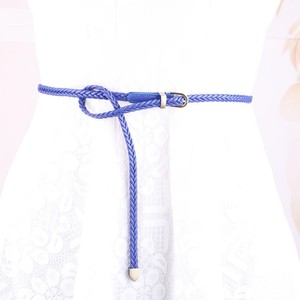 <strong>Women's</strong> Braided Woven Skinny PU Leather <strong>Belt</strong> Thin Waist <strong>Belt</strong> with Gold Buckle <strong>Belts</strong> <strong>for</strong> <strong>Women</strong> Versatile <strong>for</strong> Jeans Pants Dress - Product Image 5
