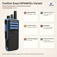 Radio portable Motorola DP4401Ex DMR VHF ou UHF monobande 1W GPS 64 canaux IP67 pour les projets énergétiques et industriels
