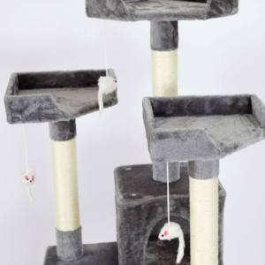 Torre per gatti Multi-livello di <span class=keywords><strong>Amazon</strong></span>, alta 66 pollici, con ampio condominio spazioso e ampi tiragraffi imbottiti - Product Image 2