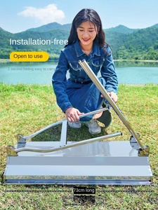 Phong Cách Mới Xách Tay Thép Không Gỉ Gấp Nướng Bếp Dày Hộ Gia Đình Ngoài Trời Nướng Giá Với Than Nhiên Liệu - Product Image 5