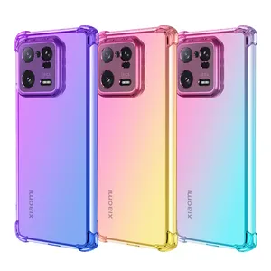 For Xiaomi 13 Pro Phone Case, Clear Gradient Color Soft TPU Shockproof Mobile Phone Cover For Xiaomi Mi 13 12 Pro 11S 12S Ultra