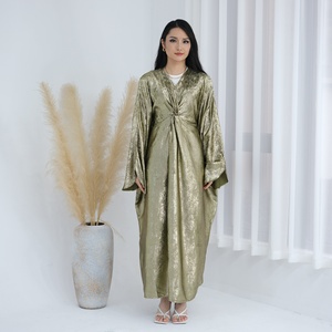 Nuovo Abito da Sera Elegante in Tessuto Lucido a Forma di Abaya, Taglie Forti, da Donna, per Feste - Product Image 4