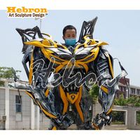 Costume de robot de scène réaliste de 8 pieds, sculpté à la main, de bonne qualité, pour performance de danseur