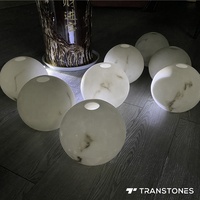 Boîte d'éclairage en albâtre translucide de nouvelle conception, décorée à l'intérieur, en gros