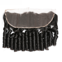 RUIMEI Dreadlock estensione dei capelli umani cuticola brasiliana allineata capelli mongoli rimbalzanti fasci di capelli ricci e frontali