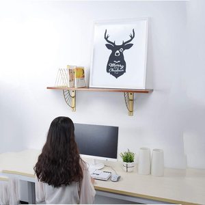 Giá Đỡ Bằng Thép Không Gỉ Thiết Lập Kim Loại Mới Ngành Hiện Đại Diy Treo Tường Trang Trí Tam Giác Vàng Khung OEM Và ODM Tiêu Chuẩn - Product Image 5