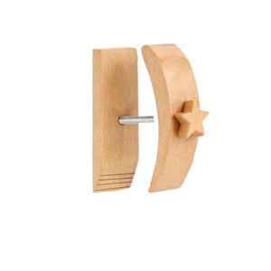 Étagère murale créative en bois pour la décoration intérieure, étagère en toile, présentoir mural, clip pour tapis, couverture, couette - Product Image 5