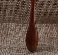 Guansen Ensemble de cuillères en bois naturel écologique 5g Demitasse Tea Dessert Cuillère à miel pour la fête pour manger Mélanger en remuant la cuisson du café