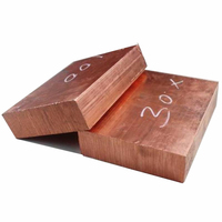 Prix compétitif Morceau de cuivre Personnaliser Taille 5-20mm Métal Cuivre Lingot Cu Bloc pour l'utilisation de l'industrie