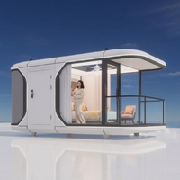 STAR CABIN Maison préfabriquée modulaire moderne en conteneur entièrement meublée, villa mobile étanche, mini-cabane spatiale modèle X3