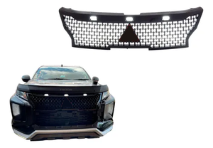 Grille de course noire pour pick-up 4x4 avec lumière pour Mitsubishi Triton L200 2019 2020 <span class=keywords><strong>2021</strong></span> 2022 2023 grilles de radiateur de pièce de rechange automatique - Product Image 3