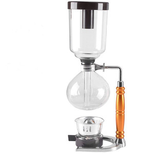 Espresso portable en acier inoxydable à haute teneur en borosilicate 2-5 tasses cafetière siphon de chauffage en verre sous vide goutte à goutte - Product Image 3