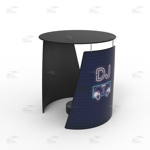 Offres Spéciales aérien tissu stand enceinte fond DJ Tension tissu présentoir Vogue Booth pour <span class=keywords><strong>360</strong></span> vidéobooth fête événements - Product Image 4