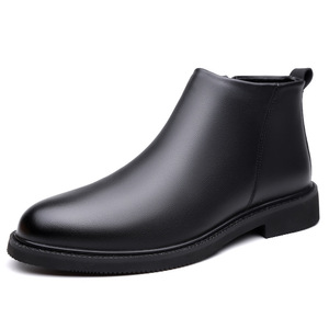 Botas Martin para Hombre, Botines con Punta Redonda, Cierre de Cremallera, Suela de Goma, para Todas las Temporadas, Estilo Chelsea - Product Image 5
