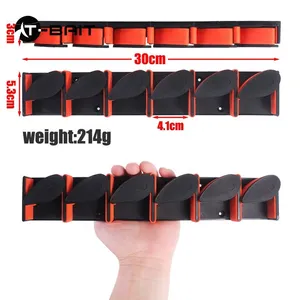 Factory wholesale fishing gear tool accessories new wall hanging rod rack vertical boxed fishing rod bracket