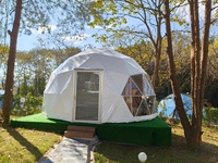 Dôme géodésique de luxe de haute qualité en PVC transparent de 6 m pour le glamping en emplacement panoramique, avec service d'installation