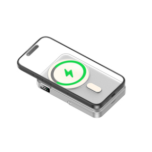 YDY CK801 caricatore magnetico Multi-dispositivo Wireless e Power Bank con QC3.0 Type-C 15W cavalletto pieghevole 3-in-1 per tutti i dispositivi - Product Image 4