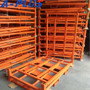 Nhiệm Vụ Nặng Nề Công Nghiệp Kệ Hệ Thống Bột Tráng Thép Gấp Xếp Chồng Xe Tải Lốp Lốp <span class=keywords><strong>Pallet</strong></span> Lưu Trữ Giá - Product Image 3