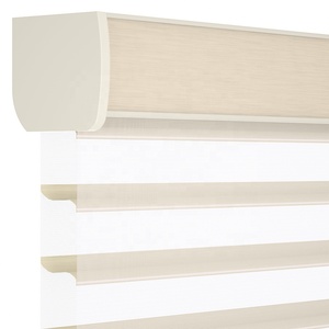Persianas Enrollables Motorizadas Integradas con Diseño Moderno y Patrón de <span class=keywords><strong>Zebra</strong></span>, Resistentes al Agua, en Oferta - Product Image 1