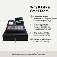 Mesin Kasir Terminal POS ARM 32-bit Longfly LF100 dengan Printer Struk, Garansi 3 Tahun, Memori 4M, Sistem 4 Tarif Pajak