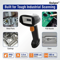 Scanners de codes-barres sans fil portables 2D industriels, scanner de codes-barres sans fil DPM