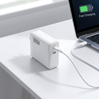 Chargeur mural USB C haute puissance 100W avec prises interchangeables AU UK EU US, chargeur PD GaN pour appareils intelligents