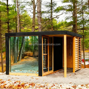 ホテル大型サウナルーム | 3mソリッドウッド屋内スパキャビン | OEM ODM | 高速インストール - Product Image 5