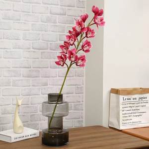 Decoración <span class=keywords><strong>para</strong></span> el Hogar, Decoración <span class=keywords><strong>para</strong></span> Bodas, <span class=keywords><strong>Arreglos</strong></span> Florales Artificiales, Adornos, Tallo de Orquídea Cymbidium Artificial, Ramo Tropical - Product Image 3