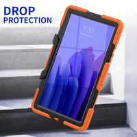 Pour Samsung Galaxy Tab A7 10.4 pouces T500 T505 étui de protection d'écran robuste et robuste avec support à l'arrière