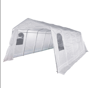 Abri de voiture pliable portable à vente chaude, revêtu de neige, abri de voiture temporaire pour cour, abri de voiture d'hiver en bâche PET, abri de voiture simple et moderne pour l'extérieur - Product Image 5