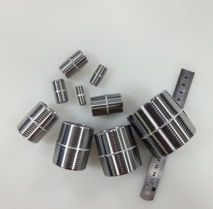 WAKAMASTU 4 pouces X 90mm joint <span class=keywords><strong>dur</strong></span> antidéflagrant BSPT NPT mamelon complet rond raccords de tuyauterie en acier inoxydable eau - Product Image 1