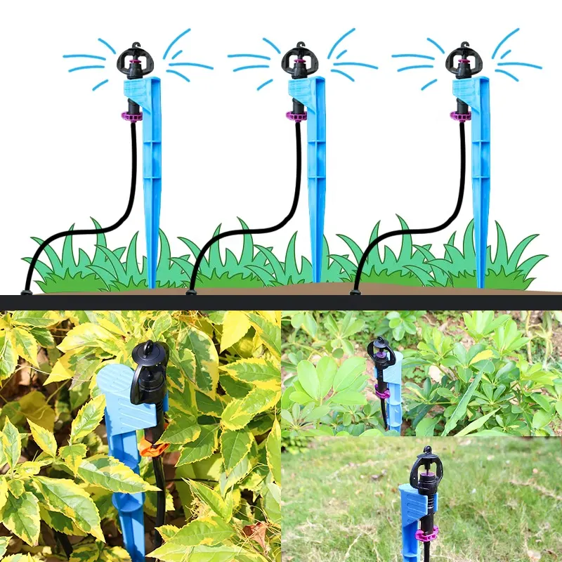 Agriculture Tree Water Sprinkler Irrigation PC Micro Sprinkler Set With Stake