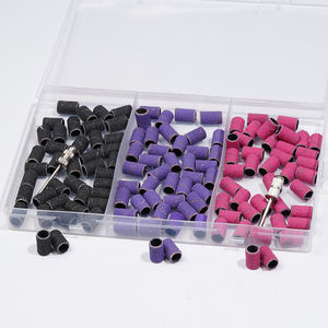 Nagel zubehör Schleif mittel 240 120 180 Langlebiger Einweg nagel Weiß Zebra Pink Schleif band für Nagel bohrer - Product Image 3