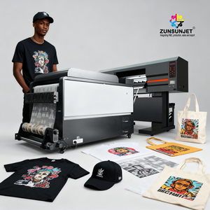 <span class=keywords><strong>Imprimante</strong></span> DTF professionnelle ZUNSUNJET 3In1 Pro 60 Cm 3I3200 Machine d'impression numérique personnalisée de <span class=keywords><strong>t</strong></span>-shirts avec shaker et séchoir - Product Image 2