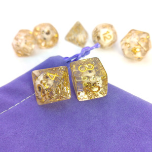 Juego de Dados Poliédricos de Resina Personalizados para Halloween, Dados D20 para Juegos de Rol, con Núcleo Líquido, Diseño de Diablo - Product Image 3