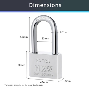Directo de fábrica China compacto 40Mm candado de hierro plateado resistente a la intemperie cerradura segura - Product Image 2